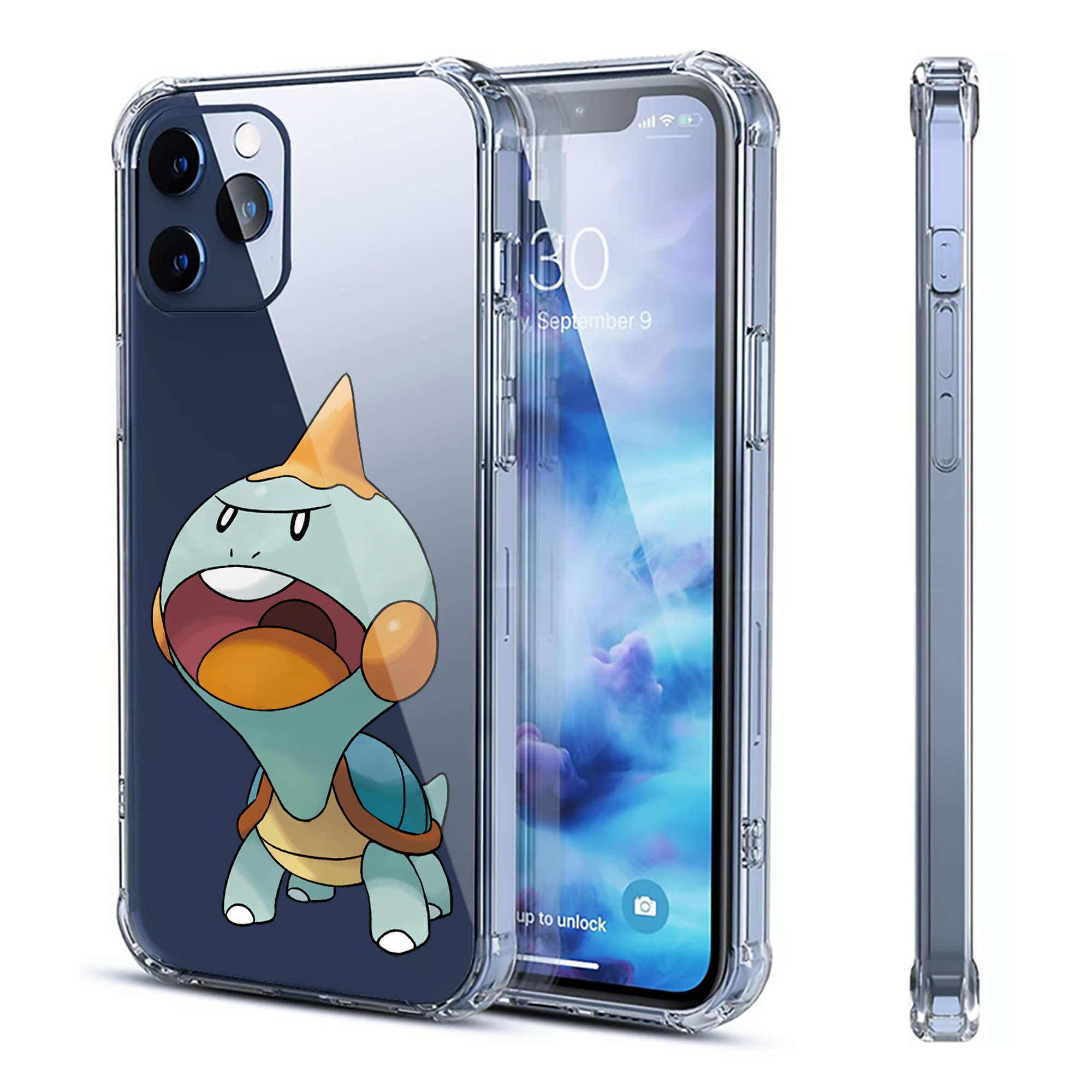 （画像用） ポケットモンスター Pokémon 【iPhone 12シリーズ対応】透明スマホケース（クリアソフトケース）